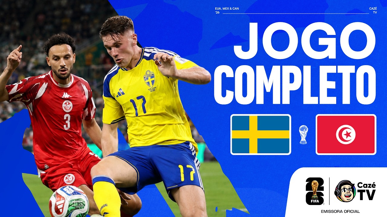 JOGO COMPLETO: SUÉCIA X TUNÍSIA | COPA DO MUNDO FIFA™ 2026 | 1ª RODADA | FASE DE GRUPOS