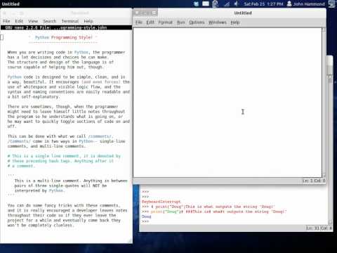 Python 08 Programming Style and Comments