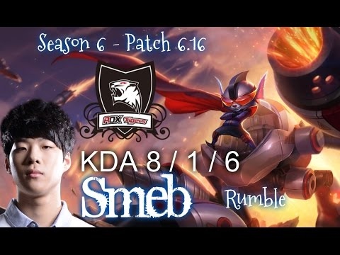 ROX Smeb RUMBLE vs JAX Top - Patch 6.16 KR Ranked | League of Legends