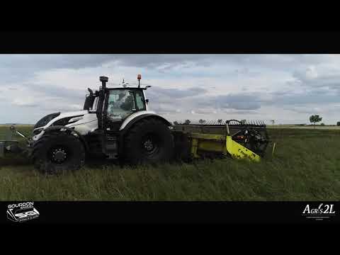 INSOLITE   Suivez SAMUEL en marche arrière à faucher, andainer de la luzerne !