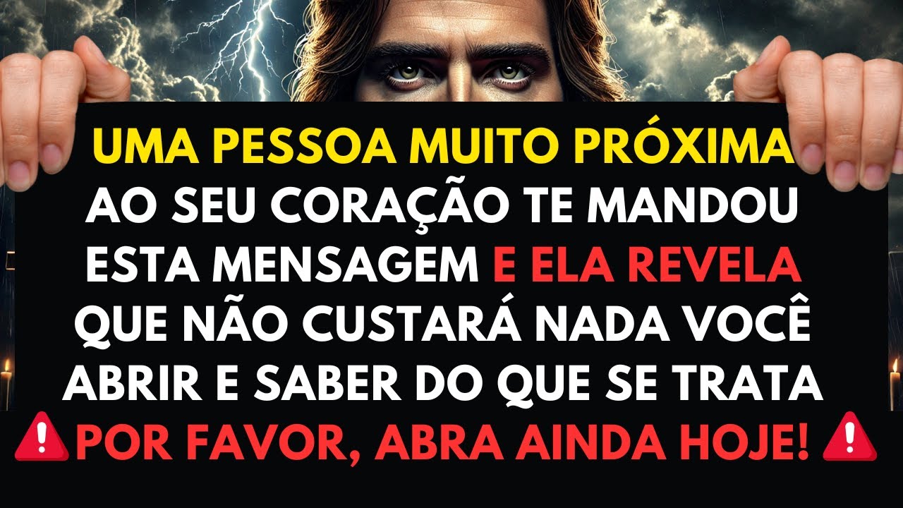 DEUS MANDOU TE DIZER QUE NÃO CUSTARÁ NADA A VOCÊ ABRIR E SABER DISTO AGORA!