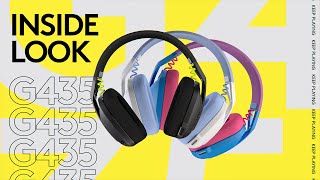 Video 0 of Product Logitech G435 LightSpeed Over-Ear Wireless Gaming Headset (2021)