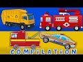 Cars Fire Truck Tow Truck Heavy Vehicle Compilation