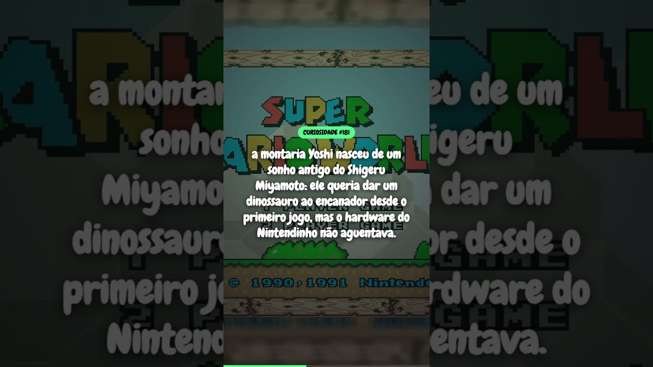 Super Mario World: A Origem do Yoshi - Sonho de Miyamoto no SNES #Shorts