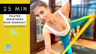 25 MIN PILATES Resistance Band Workout | Full Body | Sponsored by FITBEAST