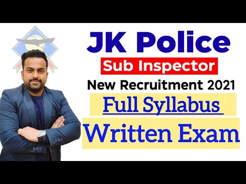 JKP Sub Inspector Syllabus 2021 | Jkp Sub Inspector Recruitment 2021 |@Career Success
