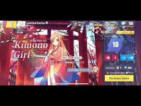 [Crossing Void] 10x Limited Gacha | Kimono Girl - Asuna | Gacha Time!