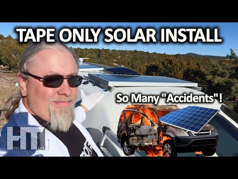 RV Van Solar Panel Install Using 3M VHB Tape | 5 Year 30,000 Mile Long Term Update