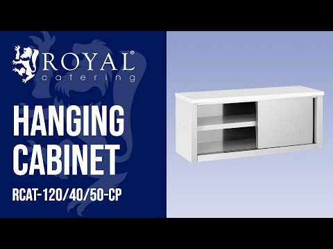 video - Hanging Cabinet - 1,200 x 400 x 500 mm - 75 kg load capacity per compartment - Royal Catering