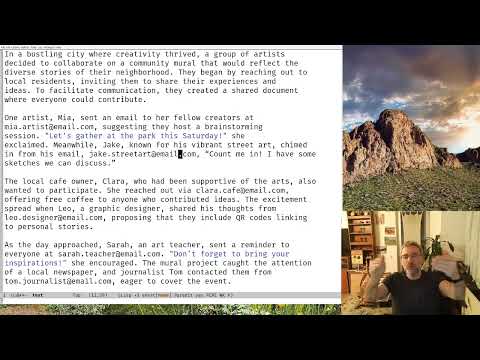 Learning Elisp 18 - extracting emails from text