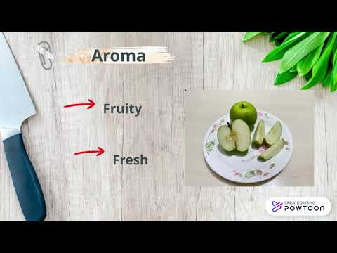 Sensory evaluation - Green apple