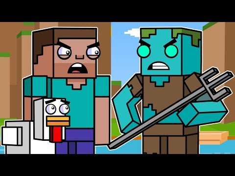 Ocean Adventures & Drowned | Block Squad (Minecraft Animation)