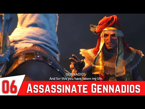 ASSASSIN'S CREED ORIGINS Walkthrough Gameplay Part 6 - Find And Assassinate Gennadios (Full Game)