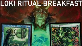 MISCHIEVIOUS BREAKFAST! Legacy Loki Birthing Ritual Cephalid Breakfast Combo. MTG Marvel