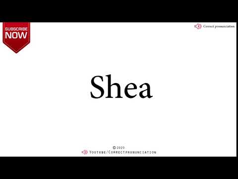 How to Say Shea- Pronounce it right! #correctpronunciation