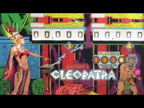 1977 Gottlieb Cleopatra (EM Version) Pinball Machine in action