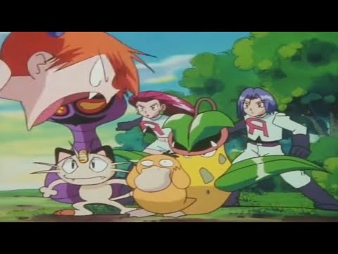 Psyduck tries to fight for team rocket