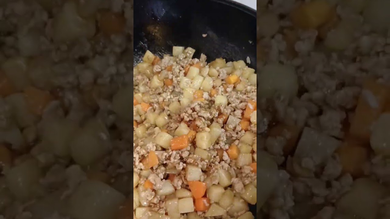 #asmr #mincedpork #withpotato&carrots #delicious #yummy #healthy @majayvlogsmajay3524