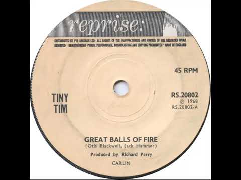 UK New Entry 1969 (21) Tiny Tim - Great Balls Of Fire