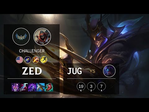 Zed Jungle vs Rek'Sai - NA Challenger Patch 12.5