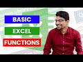 Lecture 3 Ms Excel Basic Functions By Ali Jan In Urdu Hindi Ms Excel Ms Excel Basic Functions