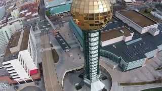 preview picture of video 'Knoxville SunSphere drone quadcopter flight'