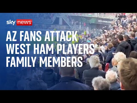 AZ Alkmaar v West Ham crowd trouble: Police say 'arrests may follow'