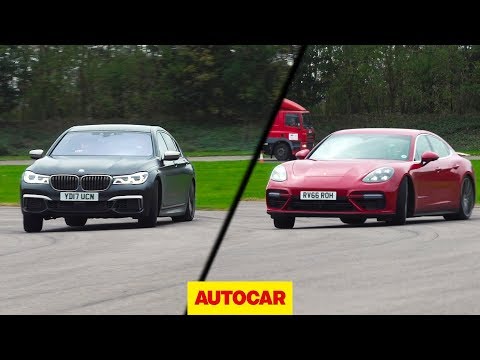 BMW M760Li vs Porsche Panamera Turbo | Drag race, drifted, driven on road | Autocar