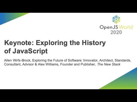 Keynote: Exploring the History of JavaScript - Allen Wirfs Brock & Alex Williams