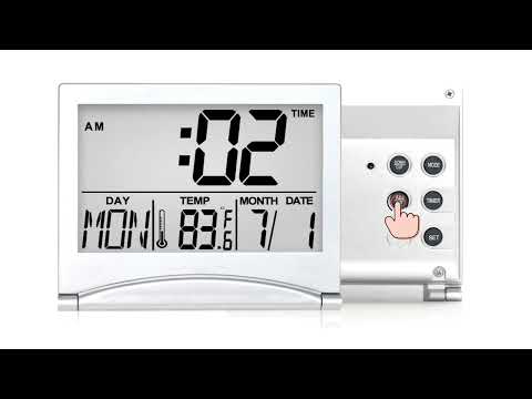 Betus Travel Alarm Clock - Time Setting & Temperature