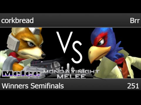 MNM 251 - corkbread (Fox) vs TLOC | Brr (Falco) Winners Semifinals - Melee