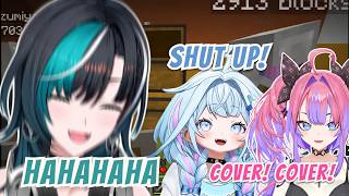 Minecraft One Block, But It’s Way Too Loud【Hololive | Chihaya / Suu / Vivi】