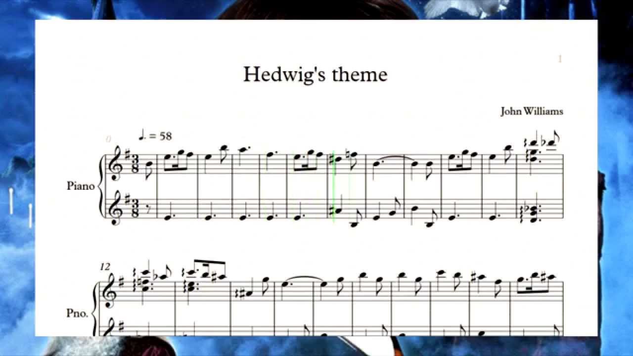 Harry Potter - Hedwig's theme(piano sheet)