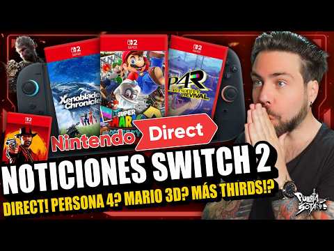 Nintendo presenta todos los juegos de Partner Direct para Switch 2 en una nueva infografía