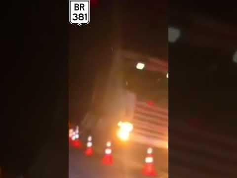 Acidente na BR 381 em São Gonçalo do Rio Abaixo MG.