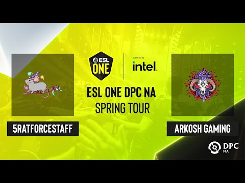 Dota2 - Arkosh Gaming vs 5RATFORCESTAFF - Game 2 - ESL One DPC NA Spring