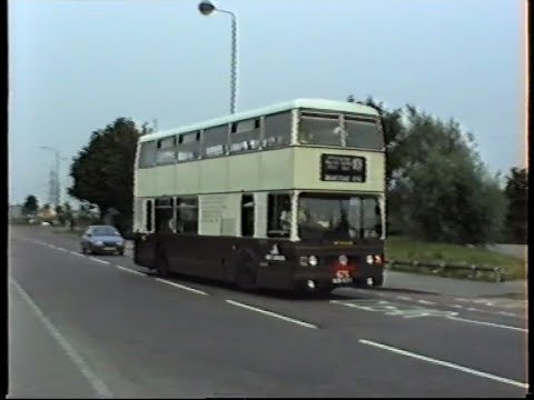 London Buses 1989-Leyland Titans at Wanstead, East Ham, Beckton & North Woolwich.