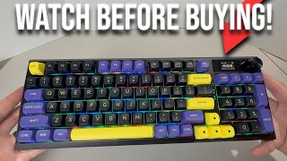 Wireless Mechanical Keyboard, 3 Mode Gasket Mounted RGB Gaming Keyboard with Volume Knob, Pre-Lubed