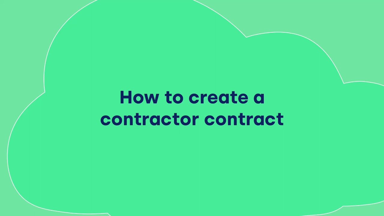 thumbnail for How to create a contractor contract