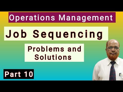 Operations Management Job Sequencing Solved Problems Part 10 Hasham Ali Khan
