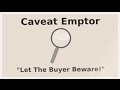 What Does Caveat Emptor Mean?