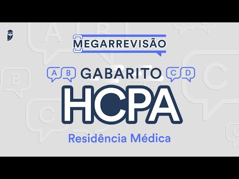 Gabarito HCPA Residência Médica 2024 - Correção de Prova ao vivo