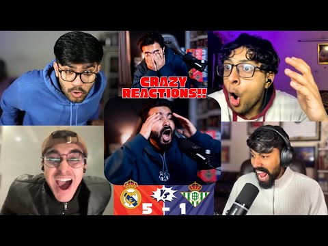 Crying BARCA Fans and HAPPY REAL MADRID Fans Reaction to REAL MADRID 5-1 REAL BETIS | LA LIGA