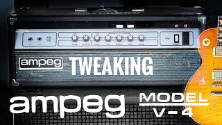 Video thumbnail for Tweaking the mighty AMPEG V4 Guitar Amp! by Johan Segeborn