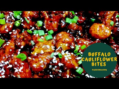 Buffalo Cauliflower Bites | How to make buffalo cauliflower wings |