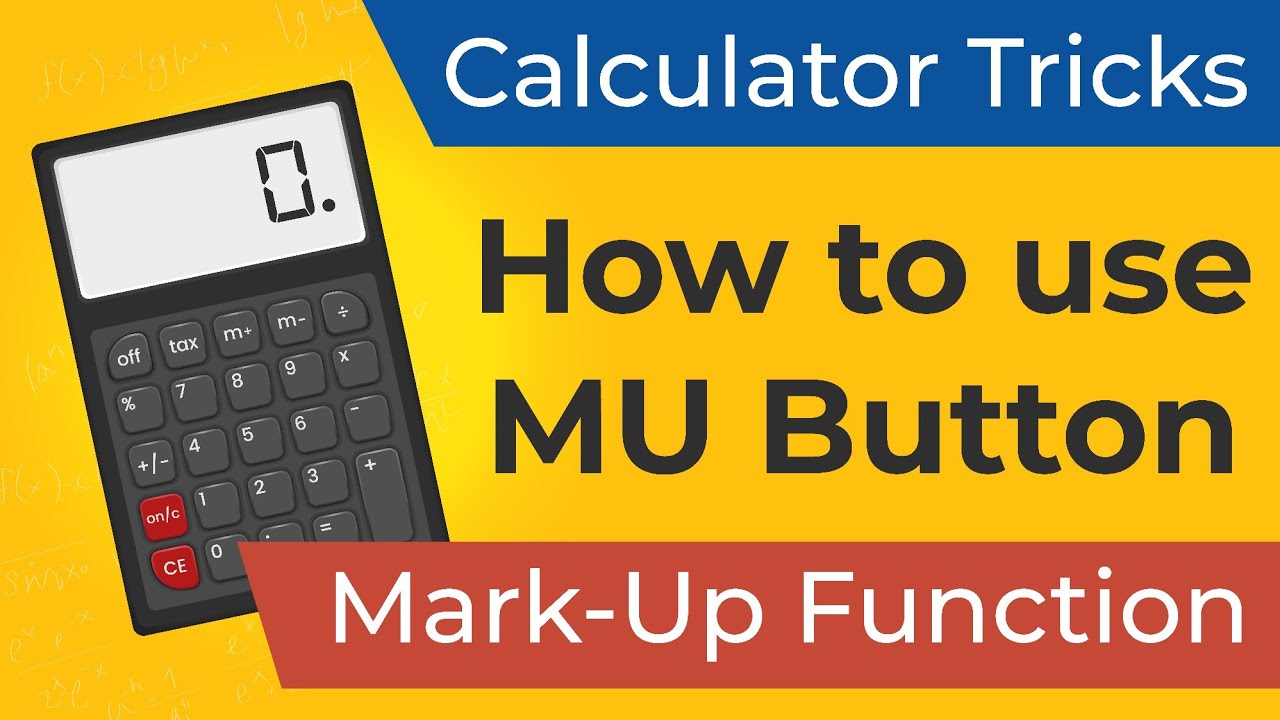 How to use MU button on Calculator | Mark-Up function | Calculator trick | Letstute Accountancy