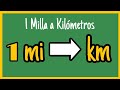 💥 Cuántos KILÓMETROS tiene una MILLA | 1 mi ➡ km