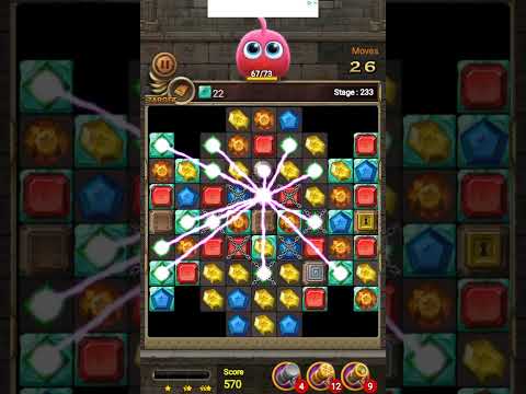 Jewels Temple-Quest 💎 Level 233 ⭐⭐⭐ - 2022 Match 3 Game no Booster 👑 Android Gameplay ✅