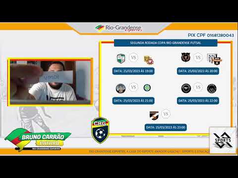 Sorteio segunda rodada Copa Rio-Grandense futsal 2023