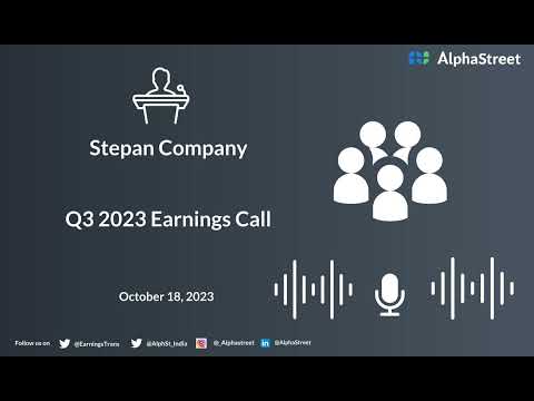 Stepan Company Q3 2023 Earnings call